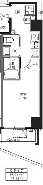Ｓ－ＲＥＳＩＤＥＮＣＥ池袋Ｎｏｒｔｅ 603号室 間取り