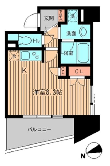 ＫＤＸレジデンス神楽坂 401号室 間取り