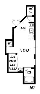 ｃｏｃｏｔｅｒｒａｃｅ高円寺 102号室 間取り