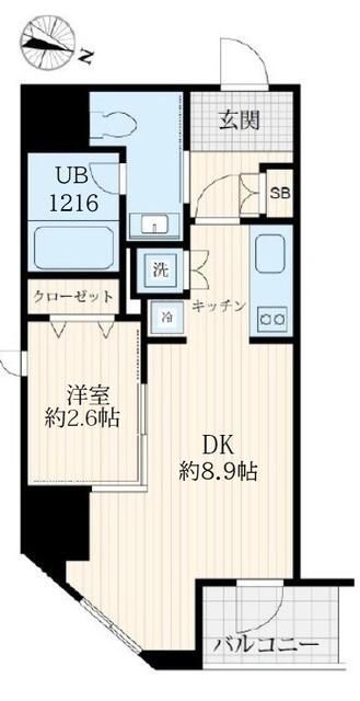 イデアル神楽坂 201号室 間取り