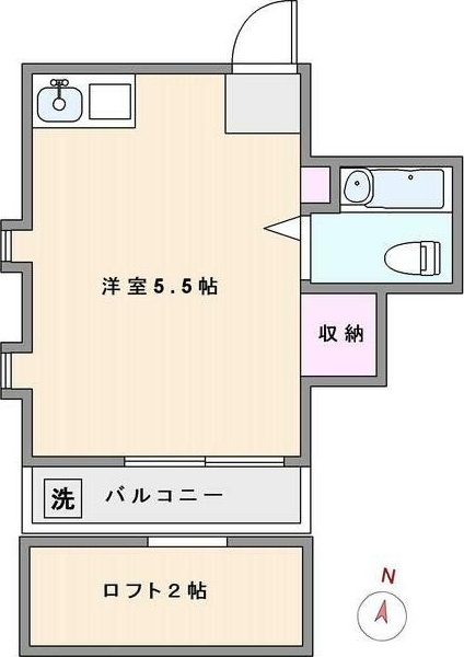千石ハイム 201号室 間取り