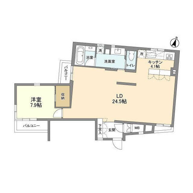 ＰＡＴＨ牛込神楽坂 404号室 間取り