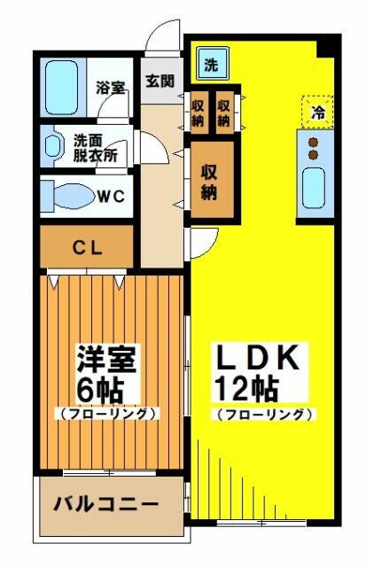 メゾンドラフィネ宮下 103号室 間取り