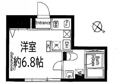 アヴァンタージュ恵比寿 102号室 間取り