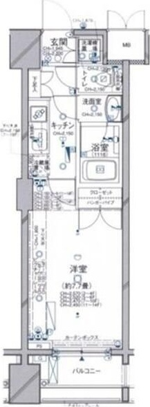 パレステュディオ新宿御苑駅前 1403号室 間取り