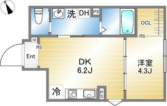 グランクオール浅草 301号室 間取り