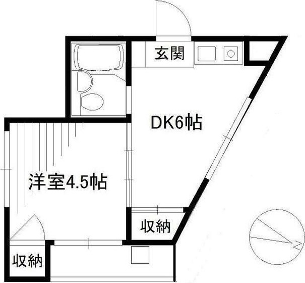 ＧＲＩＦＦＩＮ祐天寺 103号室 間取り