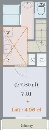 アルモニー三軒茶屋 203号室 間取り