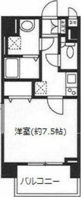 パレコート新宿 802号室 間取り