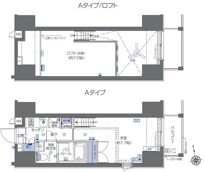 ZOOM六本木 501号室 間取り