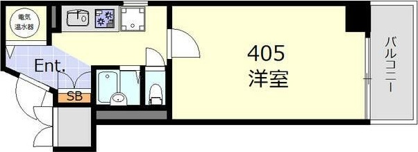 中銀第２新橋マンシオン 405号室 間取り