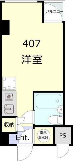 東新橋ビル 407号室 間取り