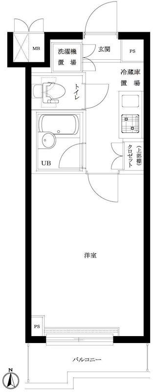 ルーブル中野ガーデン 705号室 間取り