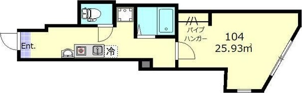 フェリス町屋 104号室 間取り