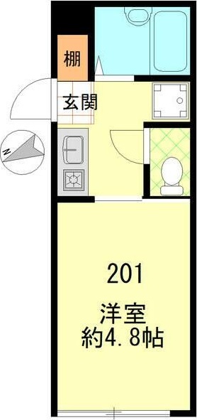 ミレアビターレ北千住 201号室 間取り
