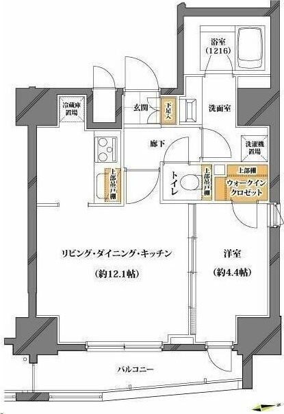 ソルフィエスタ新御徒町 601号室 間取り