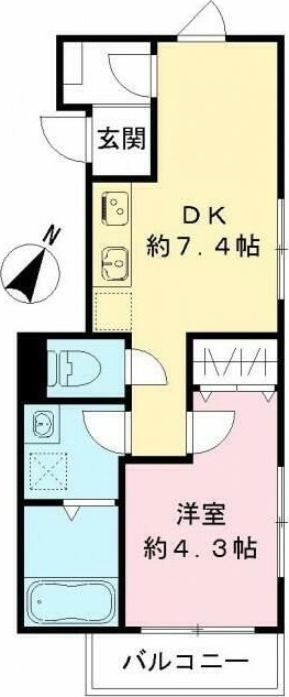 ルガロ西麻布 202号室 間取り