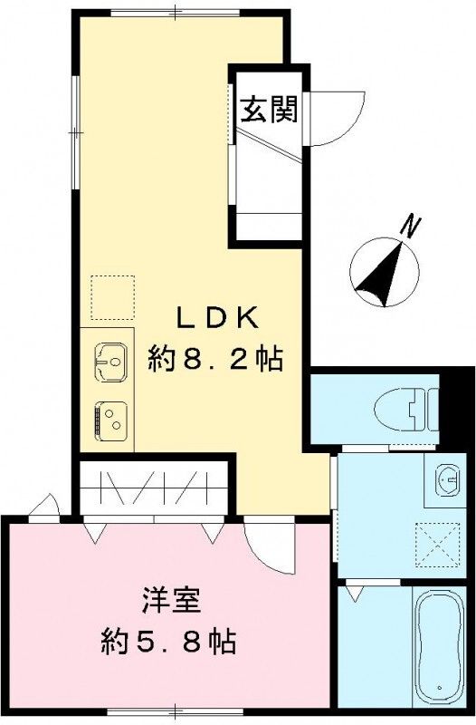 ルガロ西麻布 101号室 間取り