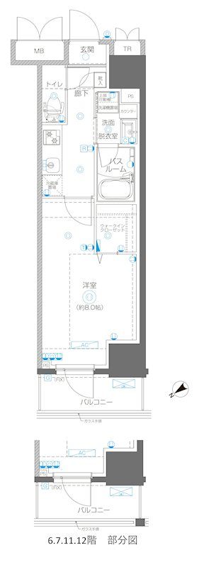 アルファレジデンシア南千住 1204号室 間取り