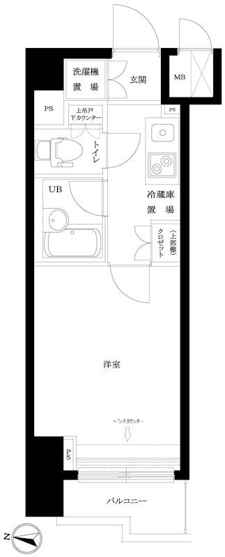 ルーブル明大前 207号室 間取り