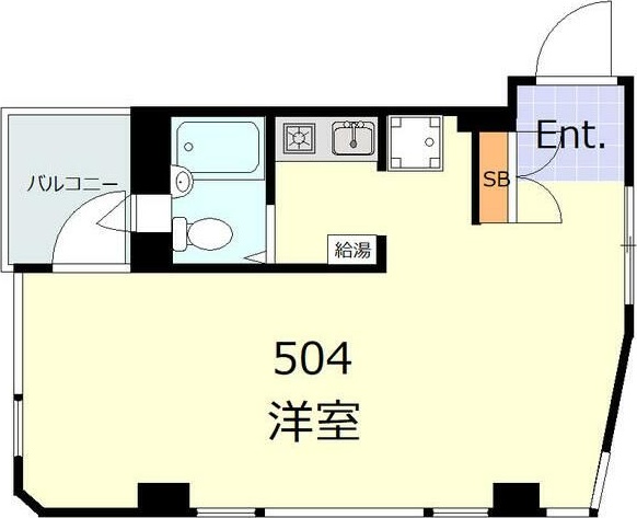 共和ホームズ延寿御茶ノ水 504号室 間取り