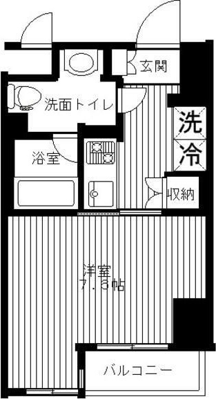 セリーズ門前仲町 202号室 間取り