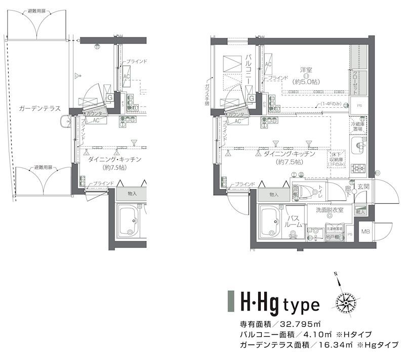 ZOOM新宿夏目坂 307号室 間取り