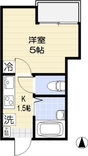 アルヴィータ木場 202号室 間取り