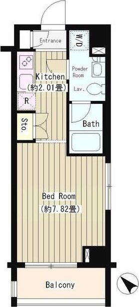 タキミハウス西早稲田 206号室 間取り