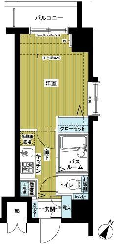 フェニックス初台弐番館 1203号室 間取り