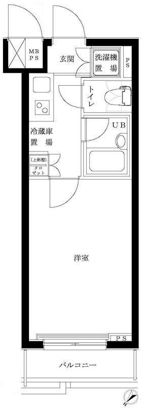 ルーブル高田馬場 402号室 間取り