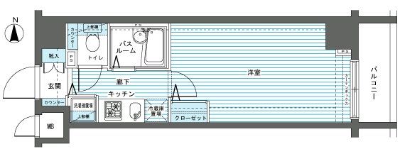 フェニックス中板橋 1104号室 間取り