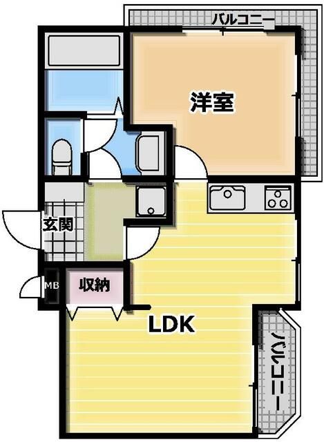 ユーコート下落合 302号室 間取り