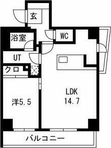 スパシエ幡ヶ谷 510号室 間取り