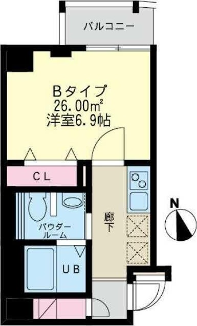 一真舎 202号室 間取り