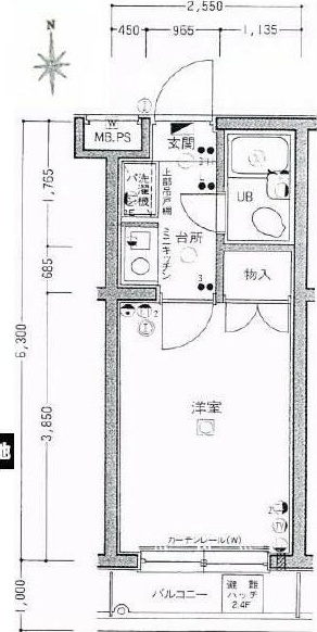 菱和パレス調布国領 306号室 間取り