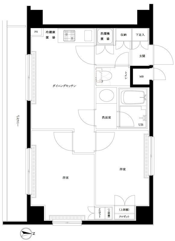 ルーブル高田馬場弐番館 間取り