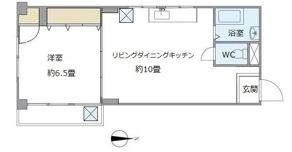 浅川コーポ 間取り図