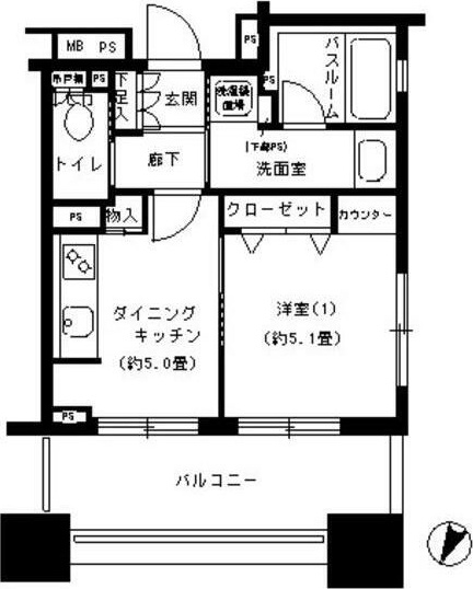 パークキューブ市ヶ谷 間取り