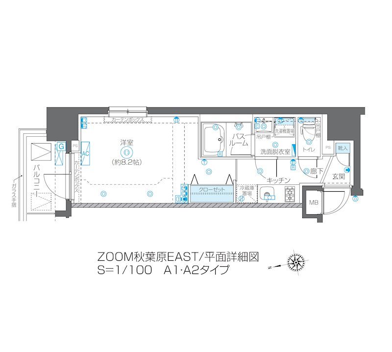 ZOOM秋葉原EAST 間取り