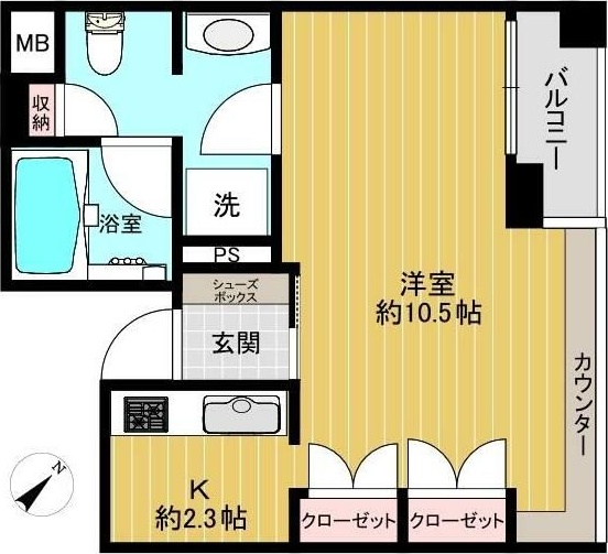 ラコント新宿セントラルパークアパートメント 間取り