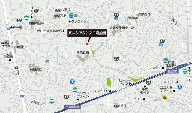 パークアクシス千歳船橋 地図