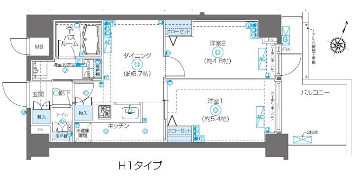ZOOM飯田橋 間取り