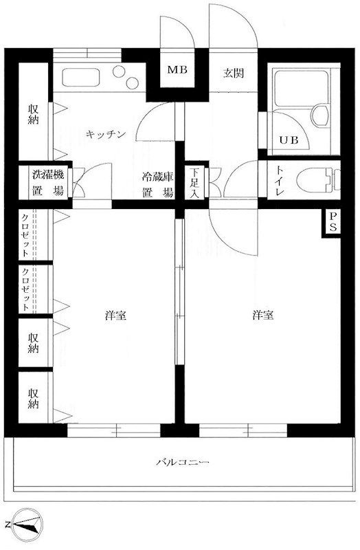 ルーブル新宿西落合Ⅱ 間取り