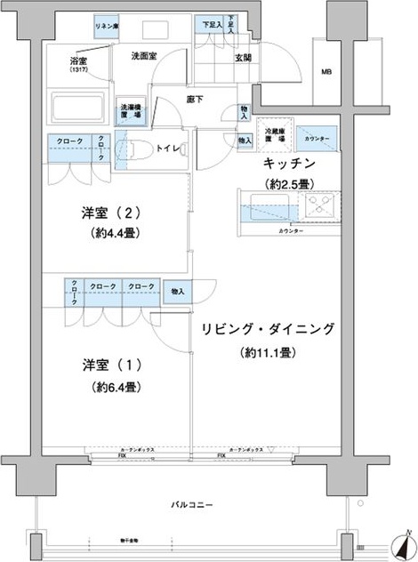 ガーデニエール砧レジデンス 間取り