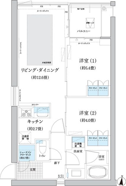 ガーデニエール砧　ＷＥＳＴ 間取り