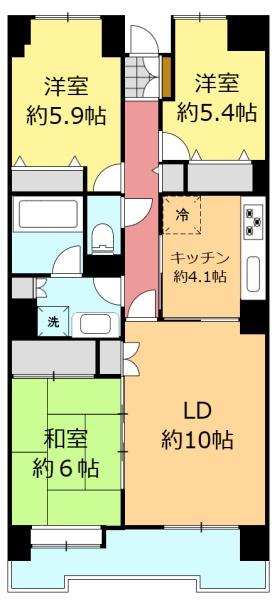 プランヴェール湘南茅ヶ崎 間取り