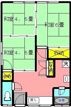 亀岩ハイツ 間取り