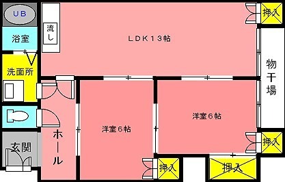 シャンポール三本木 間取り