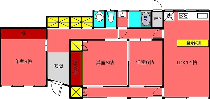 京都府舞鶴市溝尻 間取り